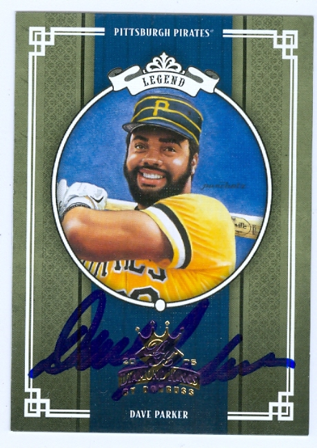 45034 Dave Parker Autographed Baseball Card Pittsburgh Pirates 2005 Donruss Diamond Kings No .297