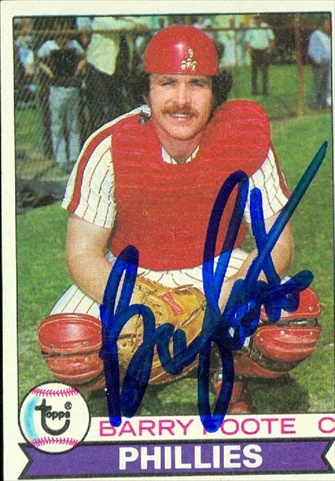 45153 Barry Foote Autographed Baseball Card Philadelphia Phillies 1978 Topps No .513