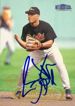 50719 Jerry Hairston Jr. Autographed Baseball Card Baltimore Orioles 1998 Fleer Tradition No .U32