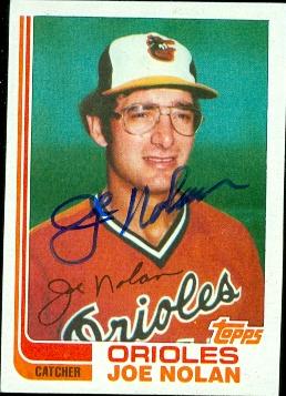 50836 Joe Nolan Autographed Baseball Card Baltimore Orioles 1982 Topps Traded No .81T