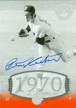 50838 Pete Richert Autographed Baseball Card Baltimore Orioles 2004 Upper Deck Legends 1970 No .70