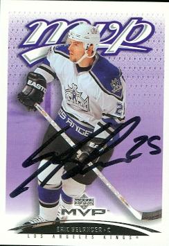 56392 Eric Belanger Autographed Hockey Card Los Angeles Kings 2003 Ud Mvp No .192