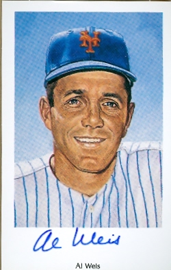 62003 Al Weis Autographed Postcard New York Mets Ron Lewis 1994 No. 32 3.5X5.5 67