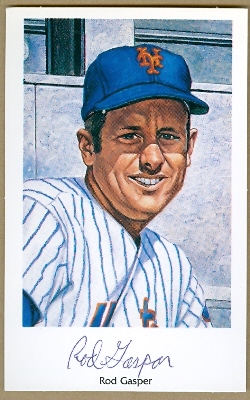 62009 Rod Gaspar Autographed Postcard New York Mets Ron Lewis 1994 No. 15 3.5X5.5 67