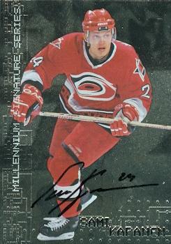 62226 Sami Kapanen Autographed Hockey Card Carolina Hurricanes 1999 In The Game No. 49
