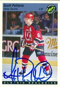 62673 Scott Pellerin Autographed Hockey Card New Jersey Devils 1993 Classic No. 18