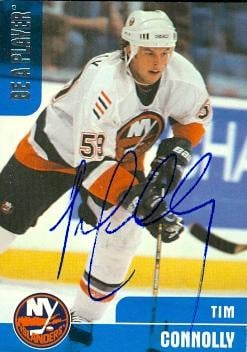 62854 Tim Connolly Autographed Hockey Card New York Islanders 1999 In The Game No. 229