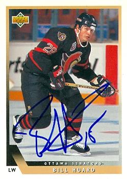 66446 Bill Huard Autographed Hockey Card Ottawa Senators 1993 Upper Deck No. 485