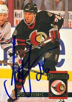 66459 Scott Levins Autographed Hockey Card Ottawa Senators 1994 Donruss No. 466