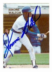 66563 Jerome Walton Autographed Baseball Card Chicago Cubs 1989 Pacific Cards Baseball Best 3 No. 6