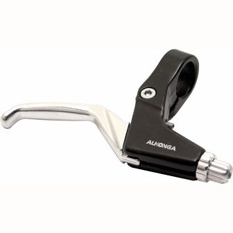 Brake Lever For Bicycles - Black And Silver