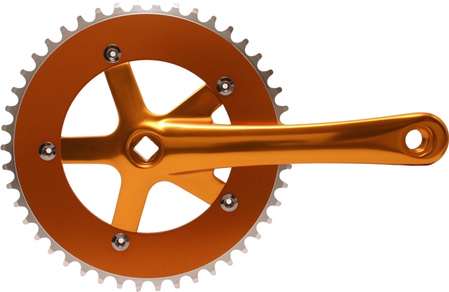 Chainwheel And Crank Set - Gold