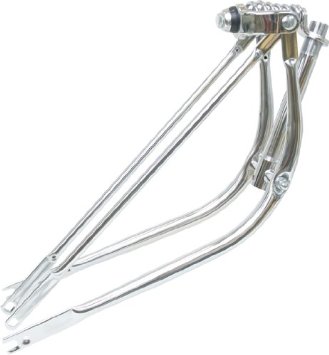 57tf2000 26 In. Beach Cruiser Spring Front Fork Bent Style Chrome