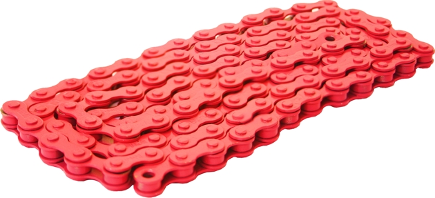 Bc1218cr Bicycle Chain Red 0.5 X 0.12 In.
