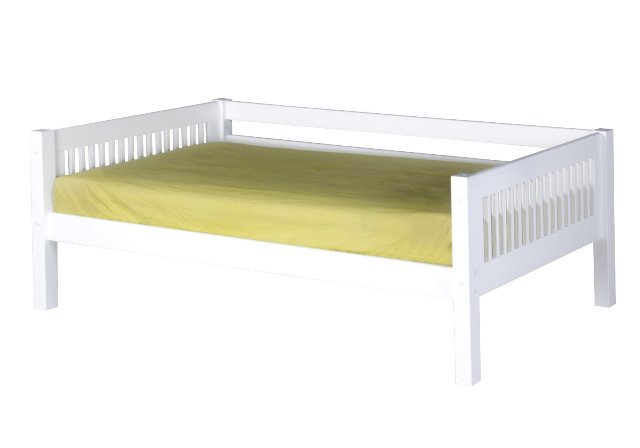 C213-wh Day Bed Mission Headboard White Finish, Twin Size Mattress