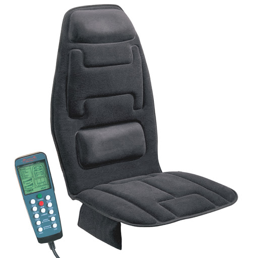 Comfort Products 60-2910 10 Motor Massage Cushion With Heat, Black
