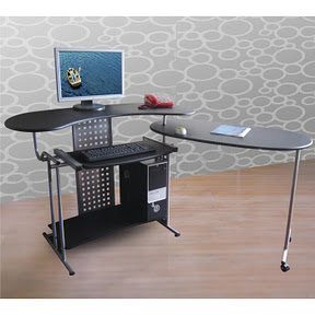 Comfort Products 50-100705 Regallo Expandable L Shaped Computer Desk