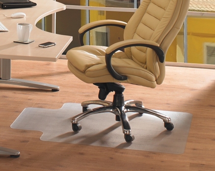 100 Percentage Post Consumer Recycled Rectangular Lipped Chair Mat For Hard Floors 36 X 48 In.