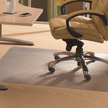 100 Percentage Post Consumer Recycled Rectangular Anti-slip Chair Mat For Hard Floors 36 X 48 In.