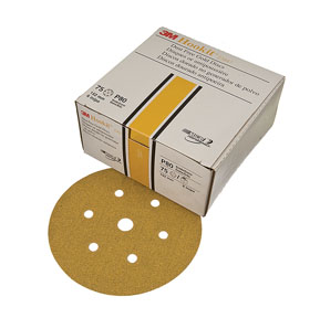 1083 80 Hookit Gold Disc Dust Free, 6 In. P80c, 75 Discs Per Box