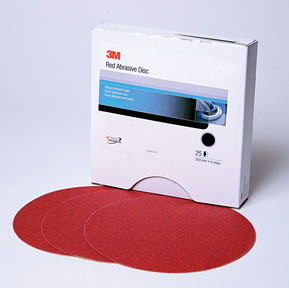 1105 P800a Red Abrasive Stikit Disc, 6 In. P800, 100 Discs Per Roll