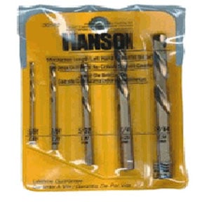 Irwin Hanson 30520 Drill Set Cob. L-H 5 Pc.End Left-Hand Cobalt Fractional Mechanics Length - 5 Pc. Pouch
