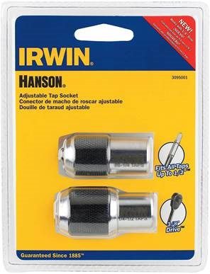 Irwin Hanson 3095001 2pc Adj Tap Socket Set Adjustable Tap Socket Set