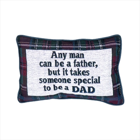 Manual Woodworkers And Weavers Any Man Can Be A Father Tapestry Pillow Perfect For Fathers Day Filled With Recycled Fibers 12.5 X 8.5 In. Poly Blend