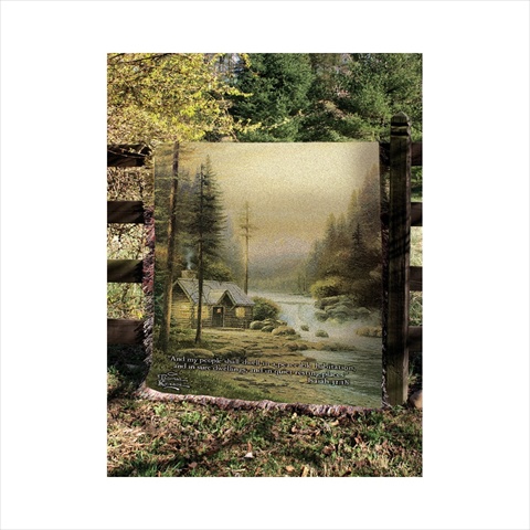 Manual Woodworkers And Weavers Atefr Evening In Forest Tapestry Throw Blanket Fashionable Jacquard Woven 50 X 60 In.