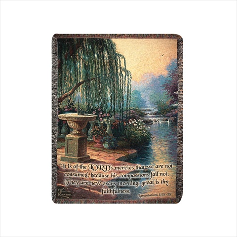 Manual Woodworkers And Weavers Athopv Hour Of Prayer With Verse Tapestry Throw Blanket Fashionable Jacquard Woven 50 X 60 In.