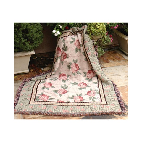 Warm Embrace Tapestry Throw Blanket Fashionable Jacquard Woven 50 X 60 In.