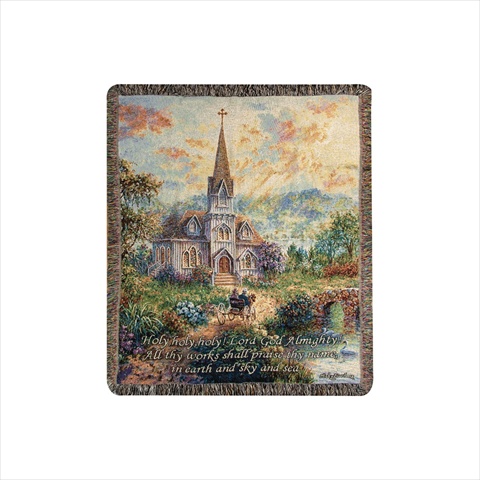 Manual Woodworkers And Weavers Athhhl Holy Holy Holy Tapestry Throw Blanket Fashionable Jacquard Woven 50 X 60 In.