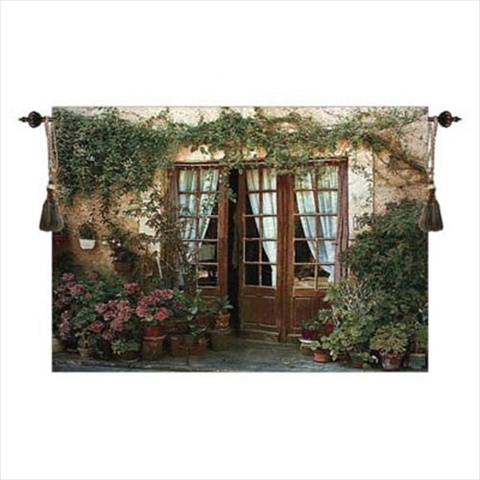 Manual Woodworkers And Weavers Hwgtwe Twenty Four Pots Tapestry Wall Hanging Horizontal 70 X 50 In.