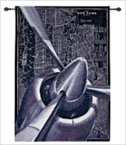 Manual Woodworkers And Weavers Hwgvp1 Vintage Plane 1 Tapestry Wall Hanging Vertical 39 X 55 In.