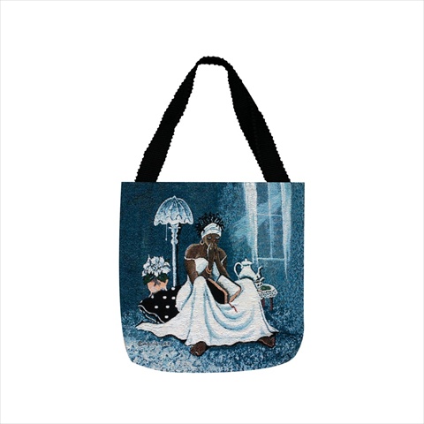 My Cup Runneth Over Tote Bag Jacquard Woven Lined 17 X 17 In. Poly Blend