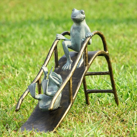33789 Sliding Frogs Garden Sculpture
