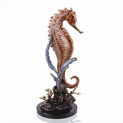 31521 Large Seahorse With Coral