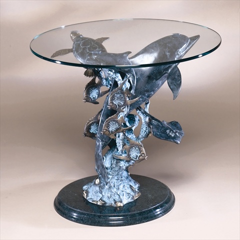 30307 Dolphin Seaworld End Table