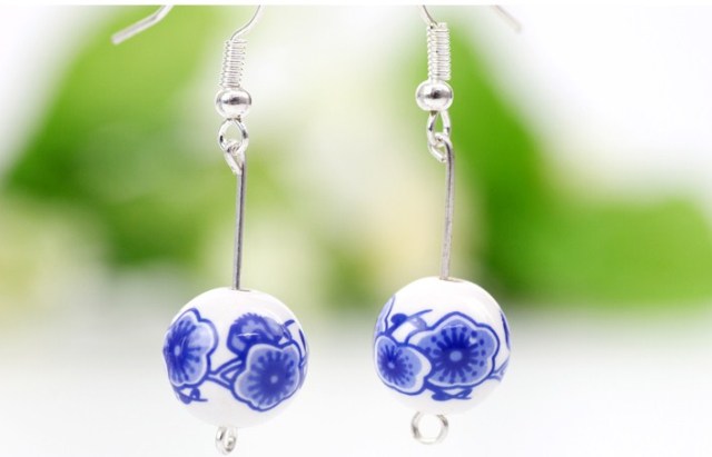 E0001 Blue Blossom Earrings