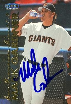 77050 Mark Gardner Autographed Baseball Card San Francisco Giants 1999 Fleer Tradition No .412