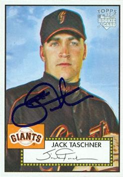 77263 Jack Taschner Autographed Baseball Card San Francisco Giants 2006 Topps Rookie No .198