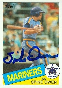 82166 Jack Perconte Autographed Baseball Card Seattle Mariners 1985 Topps No .172