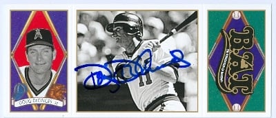 85247 Doug Decinces Autographed Baseball Card California Angels 1993 Upper Deck All Time Heroes No .39