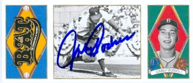 86673 Johnny Podres Autographed Baseball Card Brooklyn Dodgers Los Angeles Dodgers 1993 Upper Deck All Time Heroes No .106