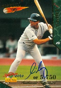 88239 Luis Lopez Autographed Baseball Card Minor League 1995 Signature Rookies No .34