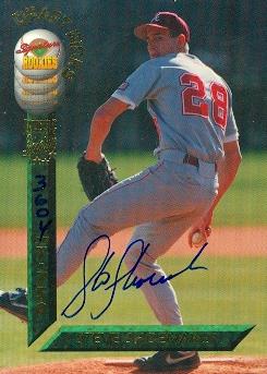 88243 Steve Shoemaker Autographed Baseball Card Minor League 1994 Signature Rookies No .79