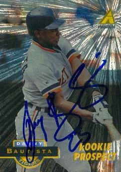 88716 Danny Bautista Autographed Baseball Card Detroit Tigers 1994 Pinnacle Rookie No. 234