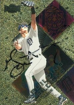 88750 Gabe Alvarez Autographed Baseball Card Detroit Tigers 1999 Skybox Metal Universe No. 256