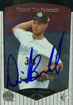 88761 Dave Borkowski Autographed Baseball Card Detroit Tigers 1997 Upper Deck Rookie No. 55