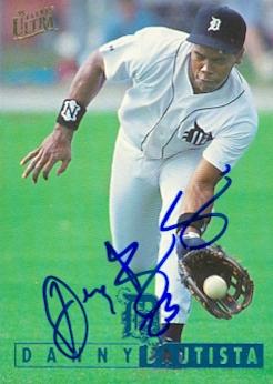 88765 Danny Bautista Autographed Baseball Card Detroit Tigers 1995 Fleer Ultra No. 44